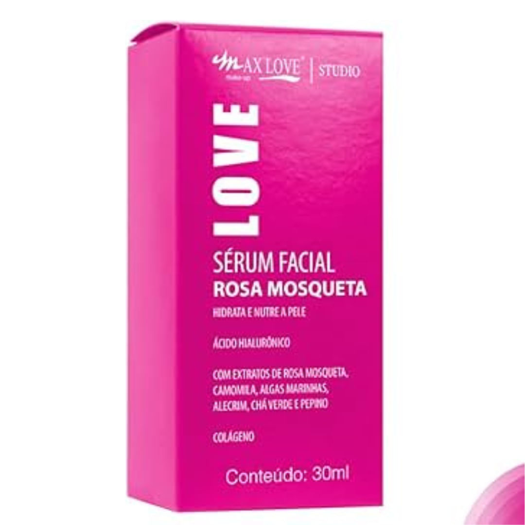 Sérum Facial Rosa Mosqueta Hidrata e Nutre Max Love - Mateus On