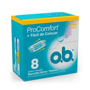 Absorvente Interno Médio 8 Unidades Procomfort Ob