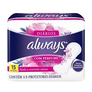 Absorvente com Perfume Protetor Diario 15UN Always
