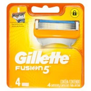 Carga de Aparelho para Barbear Gillette Fusion5 4 Unidades