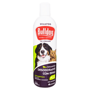 Shampoo para Cães e Gatos Desodorante com Ervas Bulldog Frasco 500ml