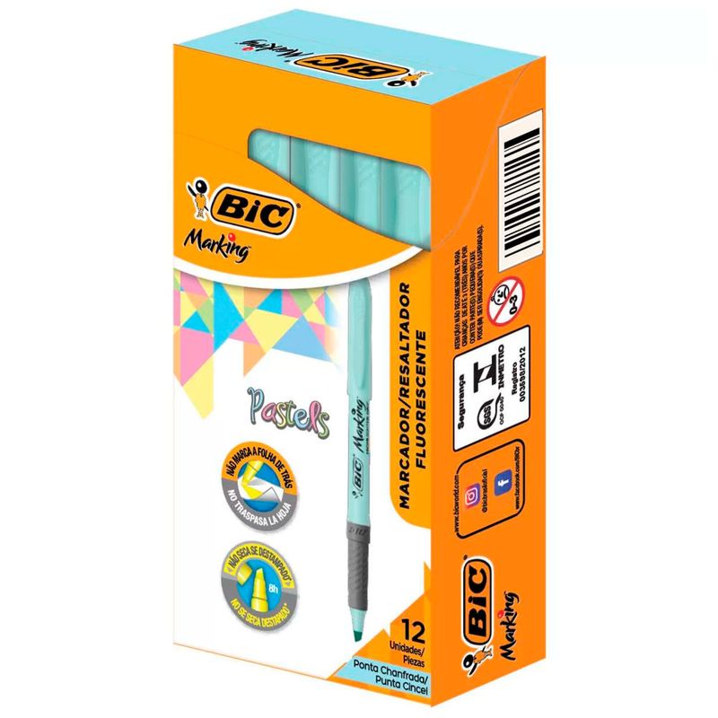 marca-texto-bic-marking-az-pastel-12x1