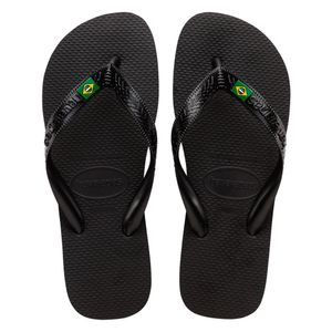 Sandália Havaianas Preto Brasil Light Tamanho 33/34