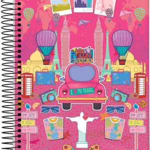 Caderno Espiral Capa Dura Pequeno 96 Folhas Jandaia