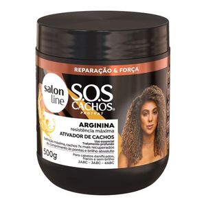 Ativador de Cachos SOS Cachos Arginina Reconstrução Salon Line 500ml