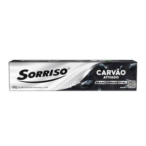 Creme Dental Clareador Sorriso Carvão Ativado 60g
