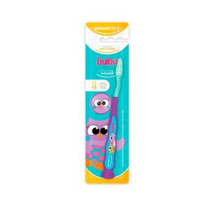 Escova Dental Powerdent Infantil BUBU 5+ Cores Sortidas