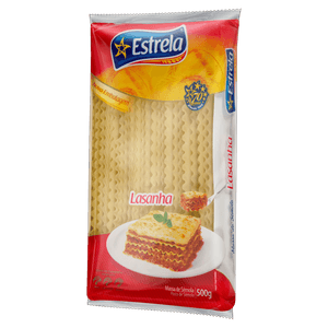 Massa para Lasanha Estrela 500g