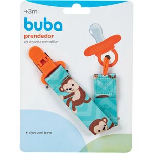 Prendedor de Chupeta Baby Animal Fun Macaco Buba