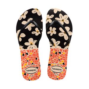 Sandália Havaianas Flat Mix Bege/Preto 37/38