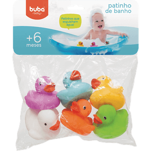 Brinquedo Patinho de Banho Colors Buba