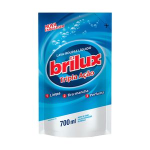 Lava-Roupas Líquido Brilux Tripla Ação Sachê 700ml