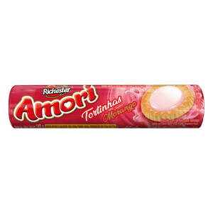 Biscoito Recheado Amori Tortinhas de Morango Richester 140g