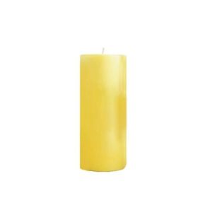 Vela Litúrgica Luz da Vida  Amarela 90mm 1400g