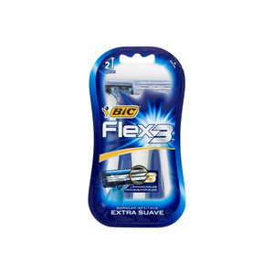 Aparelho De Barbear Descartável Bic Men Flex 3 - Embalagem Econômica com 2 Unidades