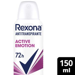 Desodorante Antitranspirante Aerosol Rexona Feminino Active Emotion 150ml