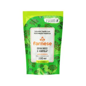 Sabonete Líquido Farnese Erva-Doce E Hortelã Sachê 220ml