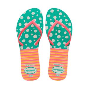 Sandália Havaianas Flat Mix Branco/Rosa 33/34