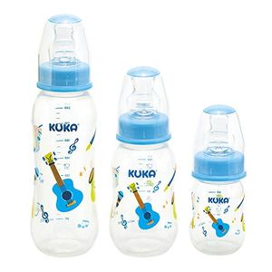 Kit De Mamadeiras Natural Color Bico Ortodôntico Azul 3166
