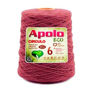 Barbante Apolo Circulo 4/8 600 Vinho 7136