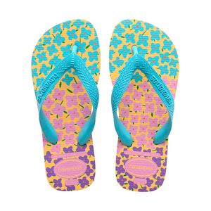 Sandália Havaianas Kids Flores Amarelo Cajá 35/36