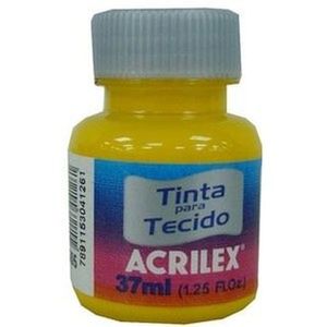 Tinta Para Tecido Amarelo Ouro Acrilex 37Ml