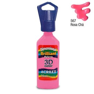 Tinta Dimensional Brilhante Rosa Chá