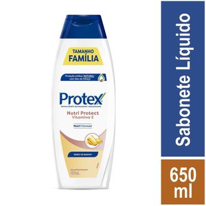 Sabonete Líquido Antibacteriano Protex Nutri Protect Vitamina E 650ml