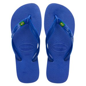 Sandália Havaianas Azul Naval Brasil Light Tamanho 37/38