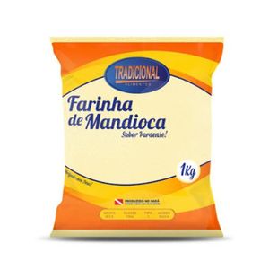 Farinha de Mandioca Seca Branca Fina