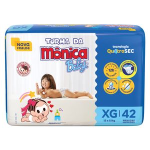 Fralda Turma da Mônica Mega XG 42 Unidades