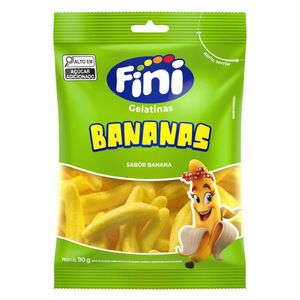 Bala de Gelatina Sabor Bananas Fini 90G