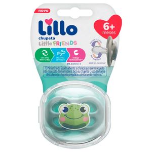 Chupeta Lillo Little Friends Silicone Azul Tamanho 2