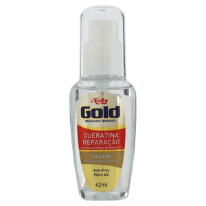 Reparador de Pontas Silicone Queratina Reparação Niely Gold Frasco