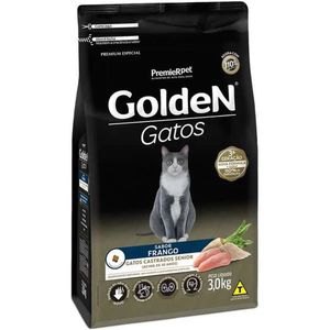 Ração Golden Gatos Castrados Sênior Frango