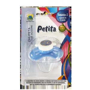 Chupeta Duke Azul e Branco Tamanho 2 Petita