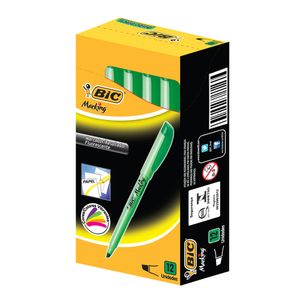 Marca Texto Brite Liner Verde Bic 12x1