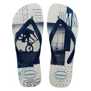 Sandália Havaianas Top Athletic Branco/Marinho 43/44