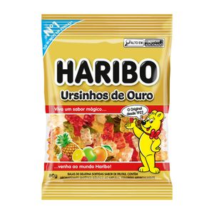 Bala De Gelatina Haribo Frutas Do Brasil Ursinhos De Ouro 80g
