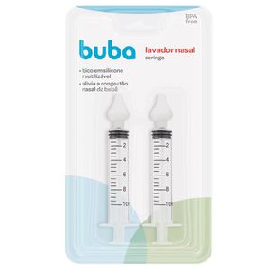 Lavador Nasal com Seringa Buba 2x1