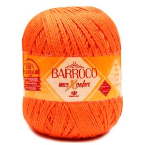 Barbante Barroco Circulo MaxColor nº06 200g  Laranja 4456