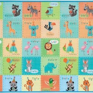 Brinquedo Tapete Buba Animal Party Dupla Face