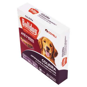 Coleira Antipulgas e Carrapatos 7 para Cães Bulldog