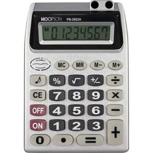 Calculadora De Mesa Cinza Com 8 Dígitos E Porta Caneta