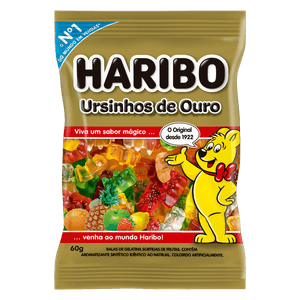 Bala de Gelatina Frutas Haribo Pacote 60g