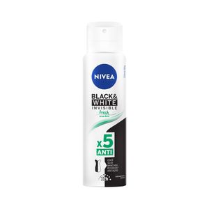 Nivea Desodorante Antitranspirante Aerossol Invisible Black & White Fresh 150ml
