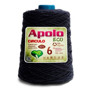 Barbante Apolo Círculo 4/8 600 Preto 8990