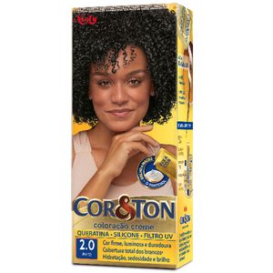 Tintura Cor&Ton Preto 2.0 180g