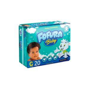 Fralda Fofura Baby Jumbinho G Pacote com 20 Unidades