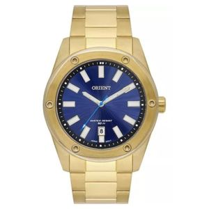 Relógio Orient Masculino Dourado Minimalista MGSS1265 D1KX